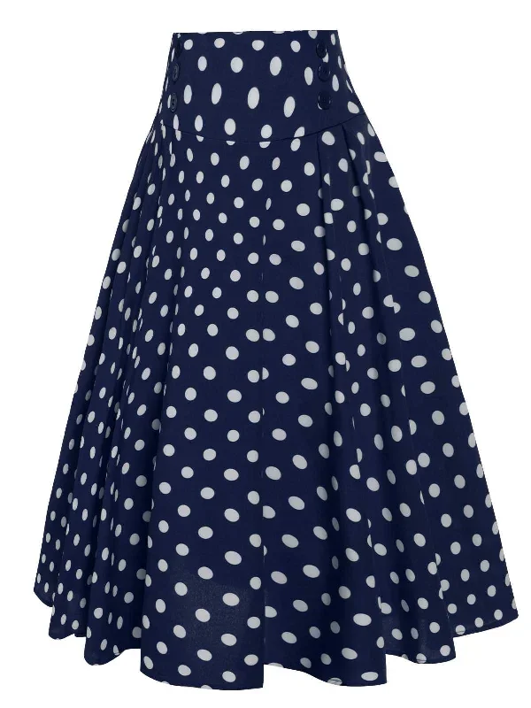 1930s-high-waist-contrast-polka-dots-skirt