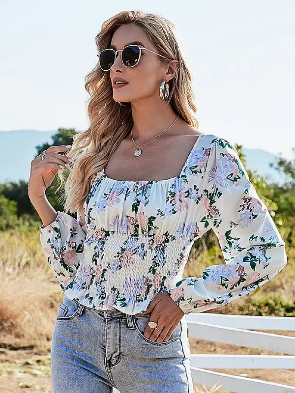 2022-juliafashion-women-summer-t-shirts-tunic-elastic-waist-print-floral-color-short-sleeve-casual-beach-style-fashion-top-tee-female-blouse-c2507