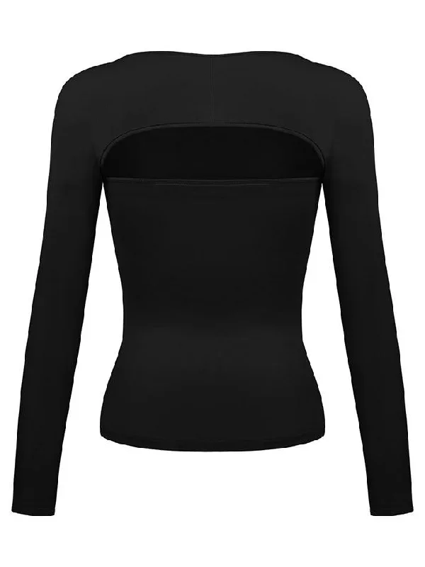 bandeau-top-tight-smock-two-piece-long-sleeve-tee