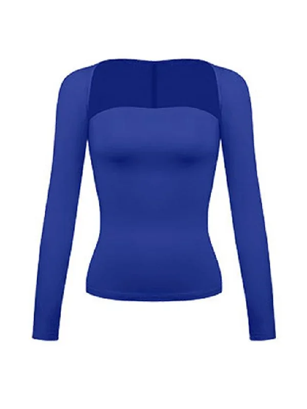 bandeau-top-tight-smock-two-piece-long-sleeve-tee