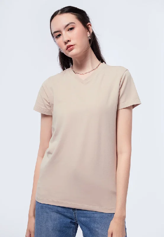 Basic V-Neck Cotton T-Shirt