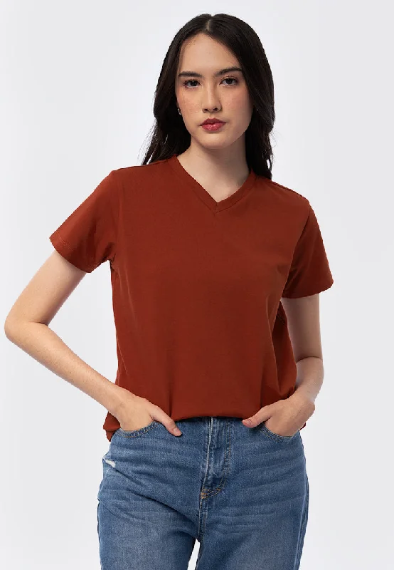 Basic V-Neck Cotton T-Shirt