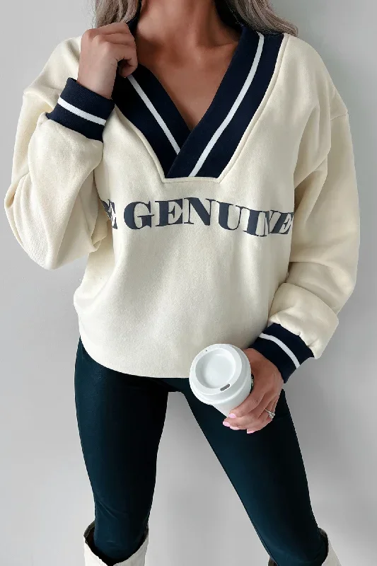 be-genuine-varsity-stripe-graphic-sweater-cream