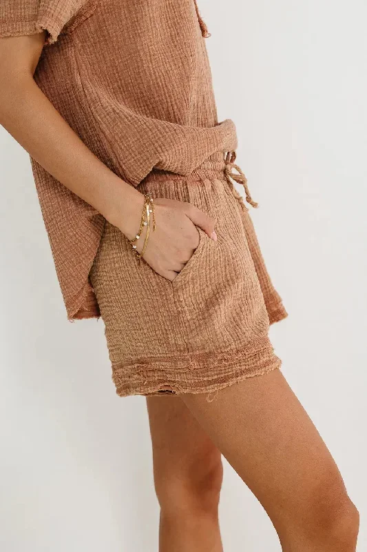 Blair Shorts in Mocha - FINAL SALE