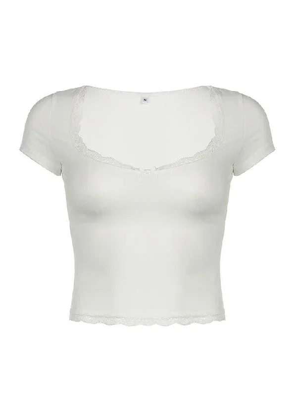 bow-accent-lace-trim-plain-slim-fit-crop-top