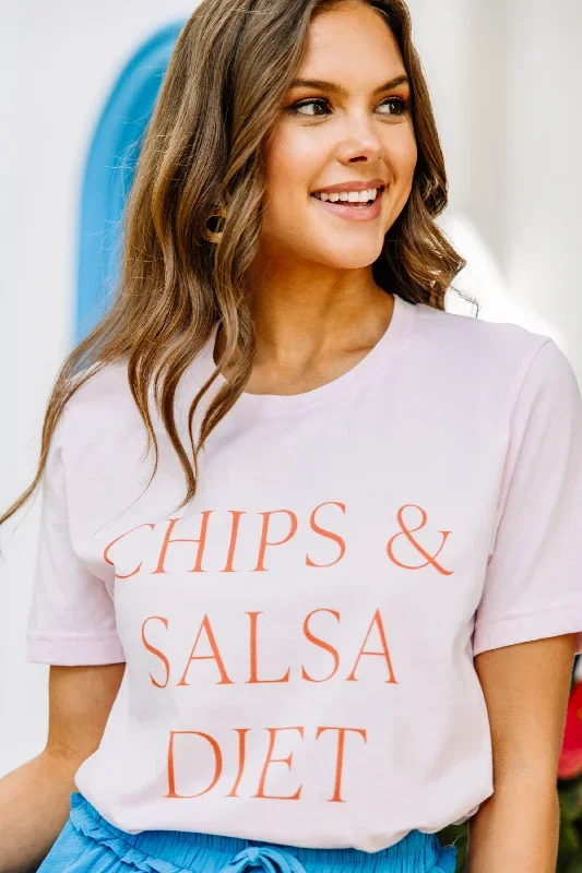 Chips and Salsa Diet Pink Graphic Tee