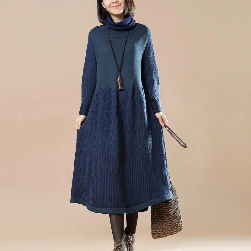 chunky navy sweater dresses trendy plus size sweaters Elegant long maxi dress long knit sweaters floral