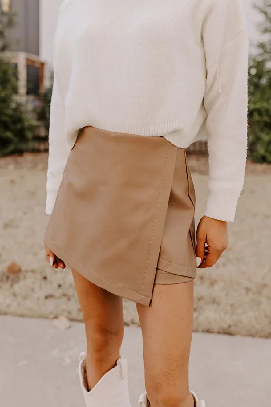 cocktail-club-faux-leather-skort-in-mocha