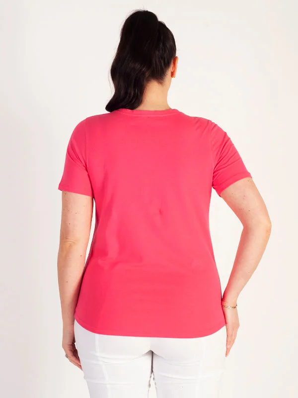 coral-stretch-v-neck-t-shirt