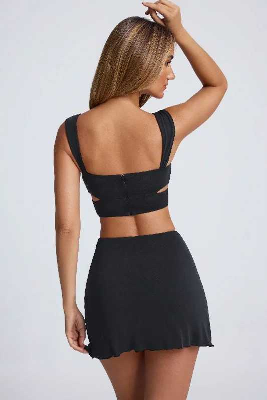 cut-out-crop-top-black