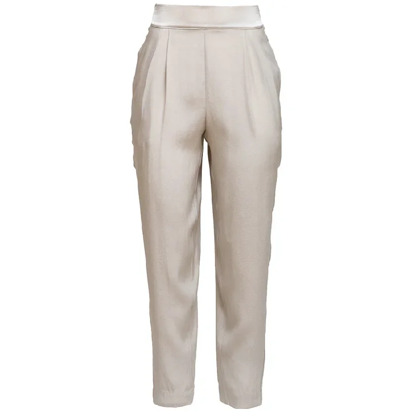 TROUSERS ""DEBBIE"" IN SILK-ELASTANE BLEND