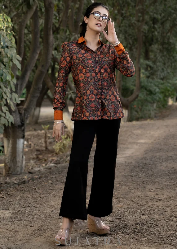 elegant-black-muslin-shirtwith-floral-print-and-contrast-collar