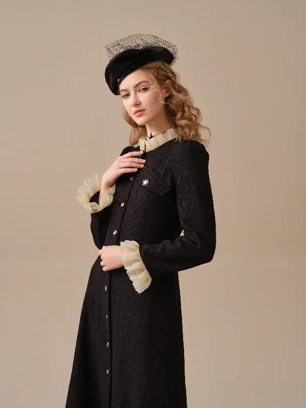 elegant-wool-dress-in-black-maxi-wool-dress-winter-dress-evening-dress-longsleeve-dress-cocktail-dress-vintage-dress-linennaive