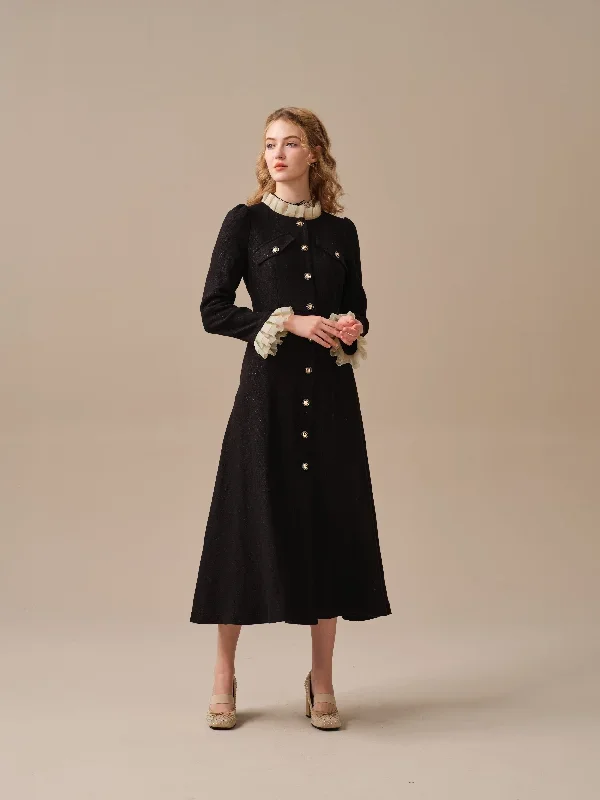 elegant-wool-dress-in-black-maxi-wool-dress-winter-dress-evening-dress-longsleeve-dress-cocktail-dress-vintage-dress-linennaive