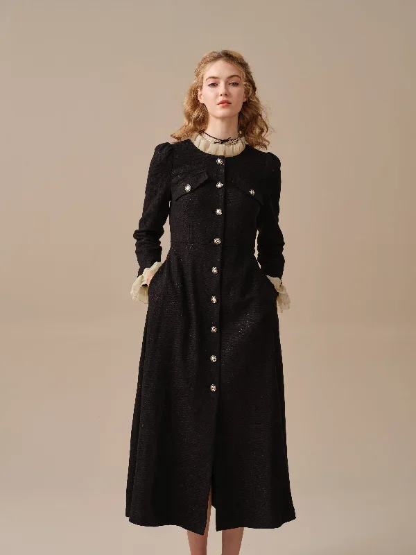 elegant-wool-dress-in-black-maxi-wool-dress-winter-dress-evening-dress-longsleeve-dress-cocktail-dress-vintage-dress-linennaive