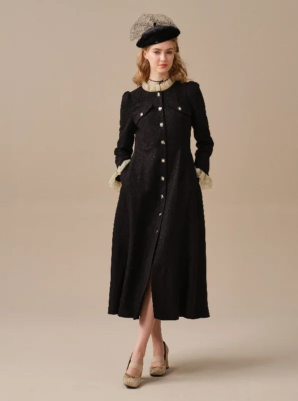 elegant-wool-dress-in-black-maxi-wool-dress-winter-dress-evening-dress-longsleeve-dress-cocktail-dress-vintage-dress-linennaive