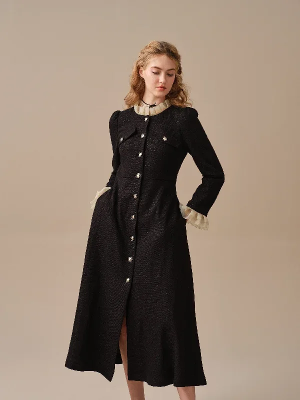 elegant-wool-dress-in-black-maxi-wool-dress-winter-dress-evening-dress-longsleeve-dress-cocktail-dress-vintage-dress-linennaive