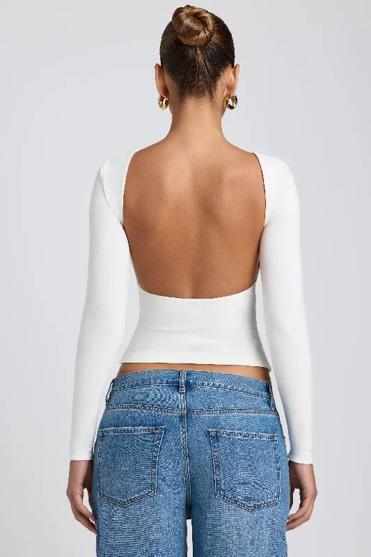 elli-long-sleeve-backless-top-white