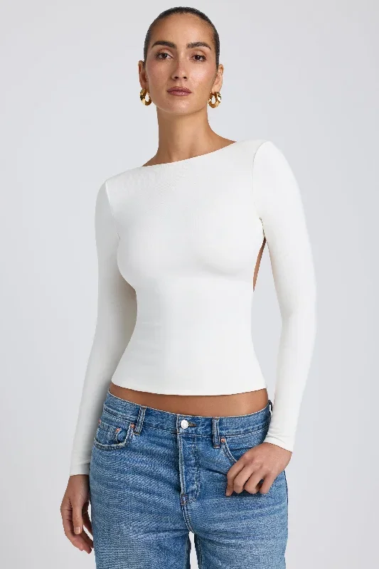 elli-long-sleeve-backless-top-white