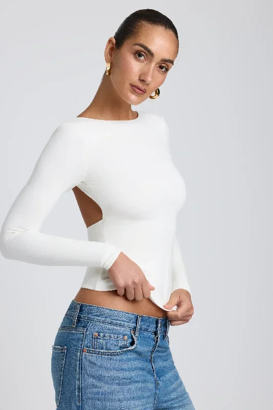 elli-long-sleeve-backless-top-white