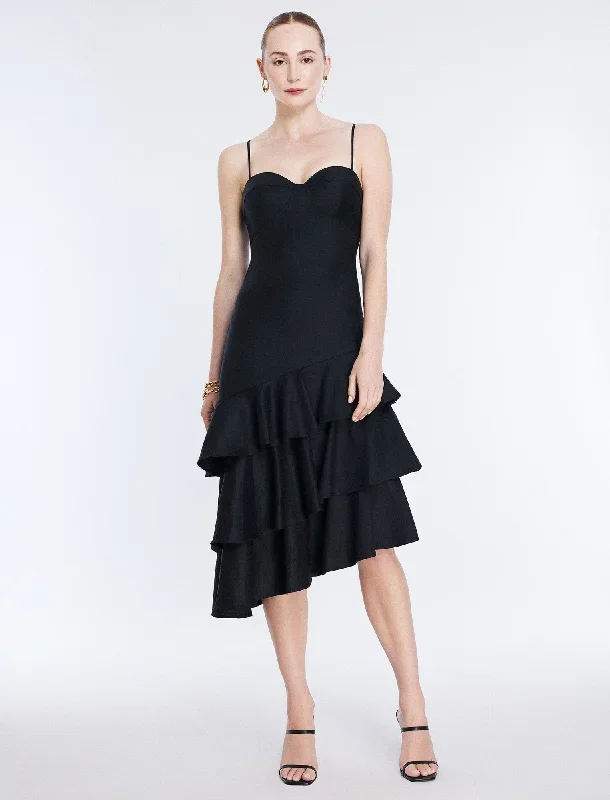 Esme Asymmetrical Ruffle Dress