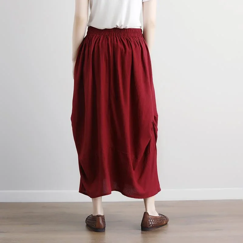 fine-natural-linen-skirts-plus-size-women-casual-summer-pockets-red-long-skirts