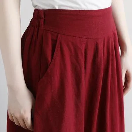 fine-natural-linen-skirts-plus-size-women-casual-summer-pockets-red-long-skirts