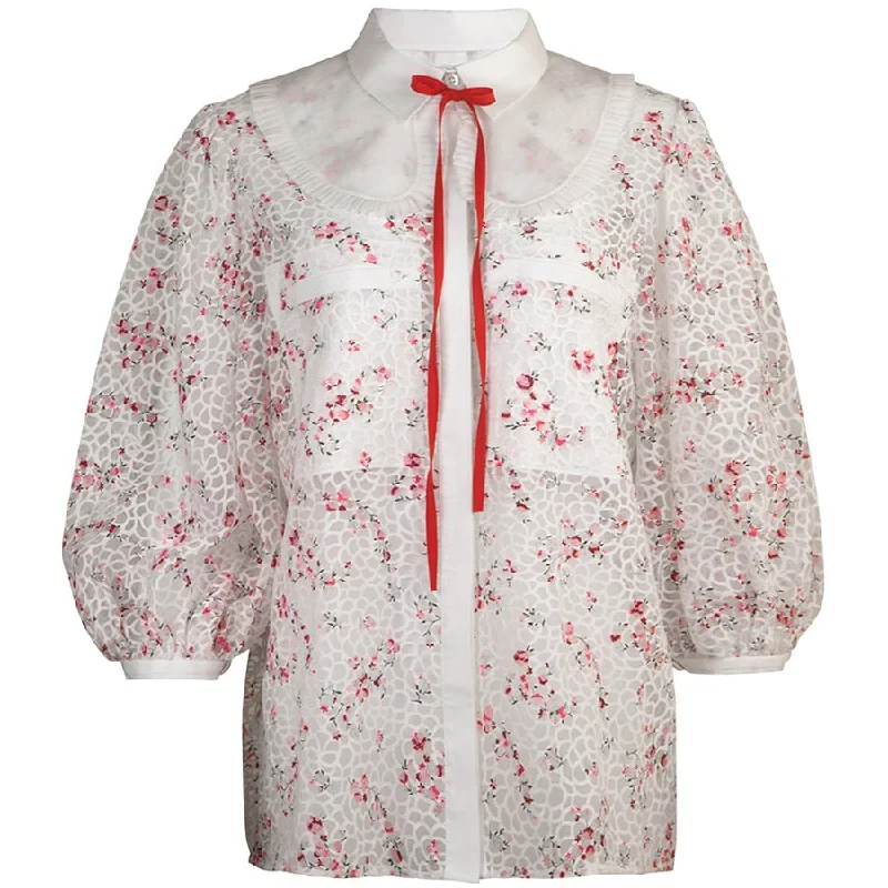 BLOUSE ""FLORA"" WITH DETACHABLE COLLAR