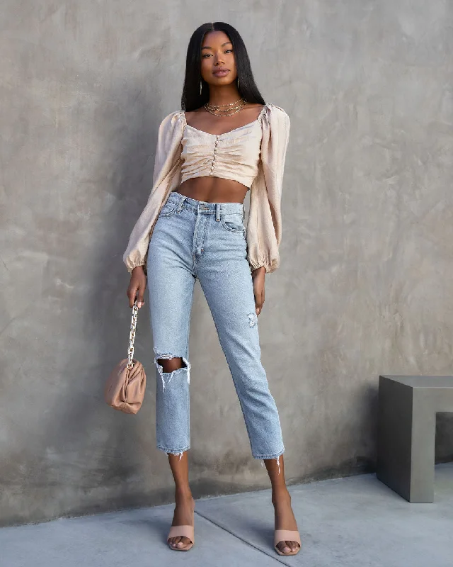 got-it-good-puff-sleeve-ruched-crop-top