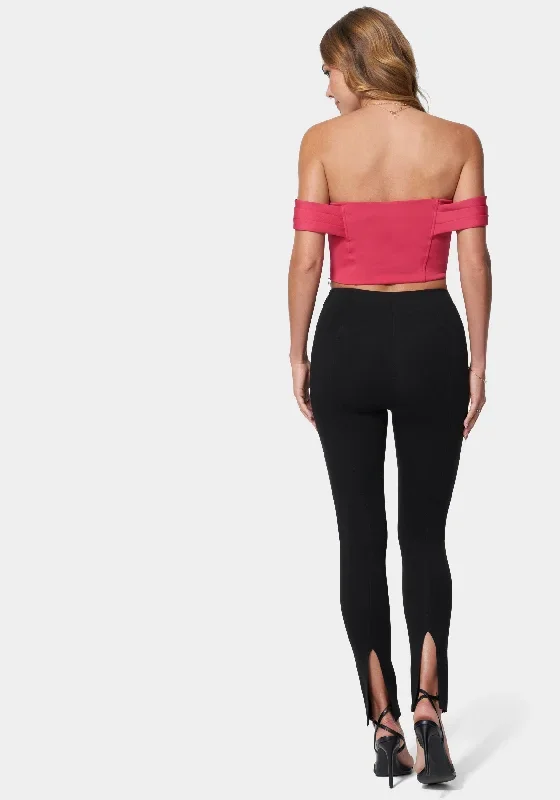 High Waist Side Slit Legging