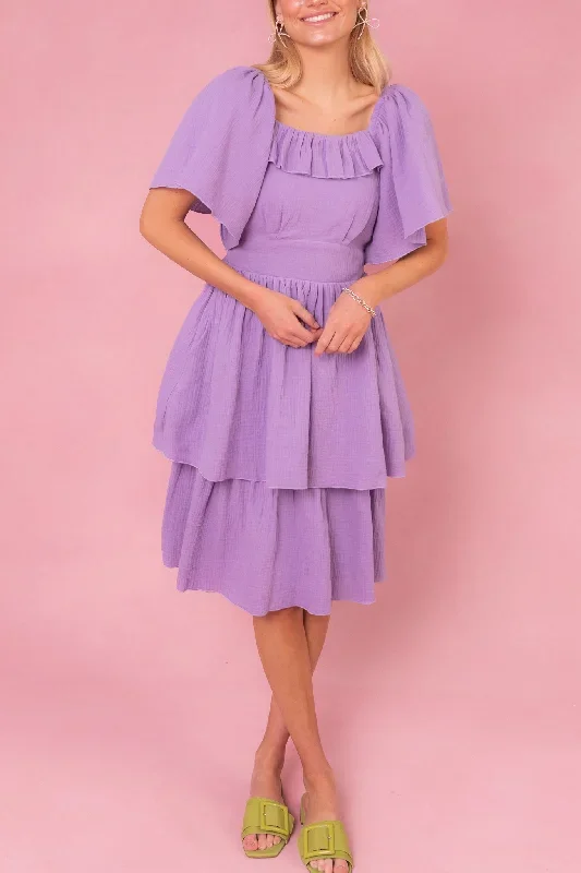 Iris Dress in Lavender