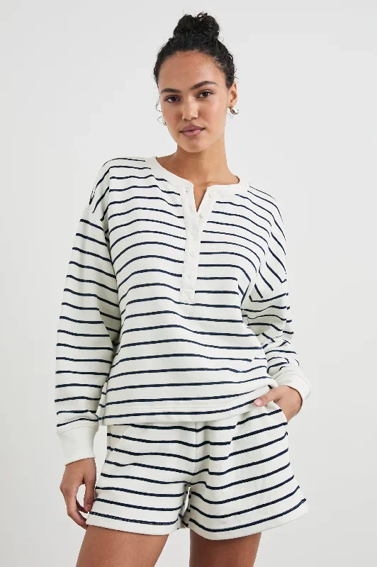 JOAN SWEATSHIRT - SAILOR STRIPE NAVY