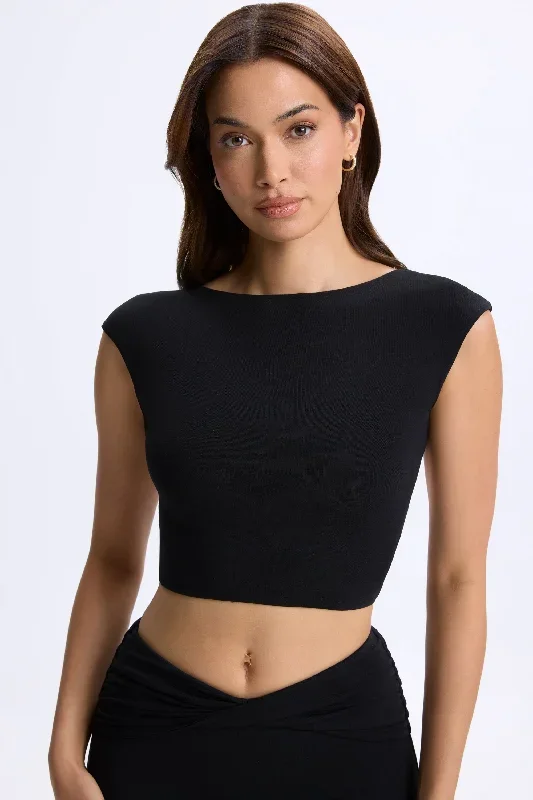 juno-cap-sleeve-backless-top-black