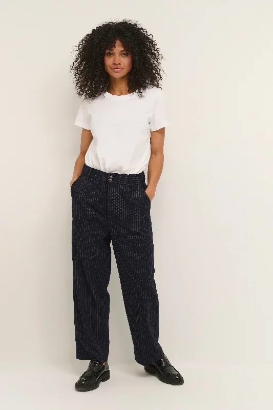 PINSTRIPE CROP PANT