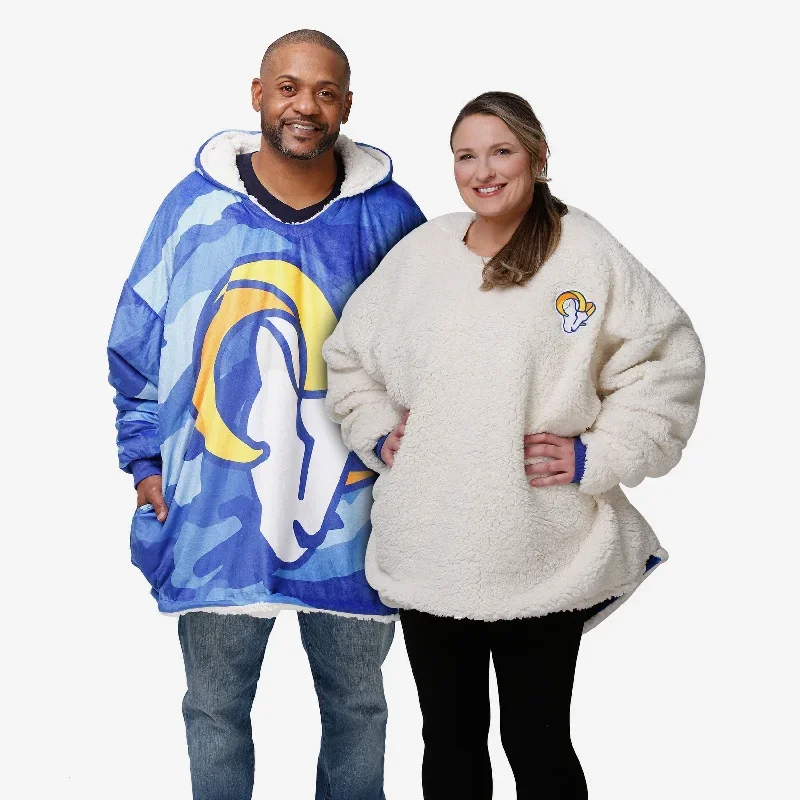 Los Angeles Rams Reversible Team Color Camo Hoodeez