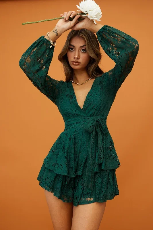 maddox-fit-flare-long-sleeve-romper-floral-lace-forest-green