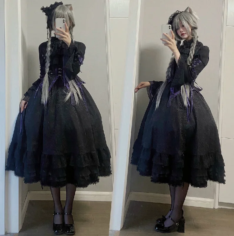 milu-herbarium-gothic-lolita-skirt-set-shirt-vest-multicolor