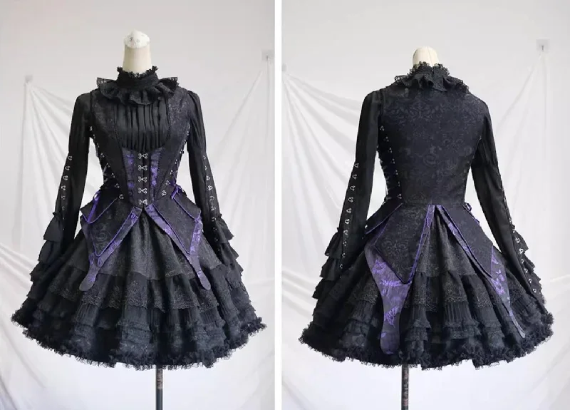 milu-herbarium-gothic-lolita-skirt-set-shirt-vest-multicolor