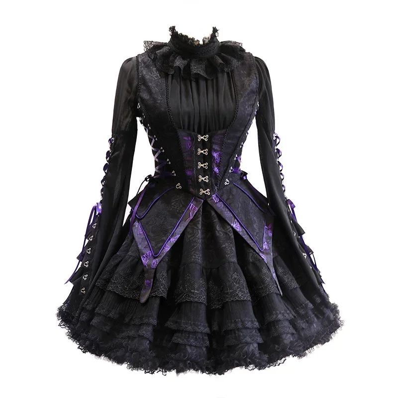 milu-herbarium-gothic-lolita-skirt-set-shirt-vest-multicolor