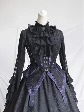 milu-herbarium-gothic-lolita-skirt-set-shirt-vest-multicolor