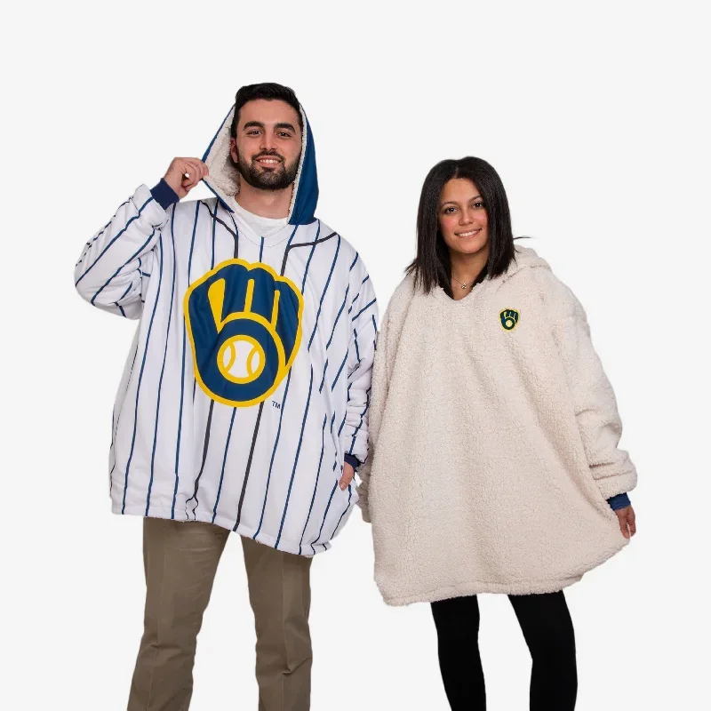 Milwaukee Brewers Alternate Home Game Day Big Logo Hoodeez