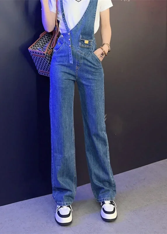 modern-blue-asymmetrical-patchwork-button-high-waist-denim-long-jumpsuits