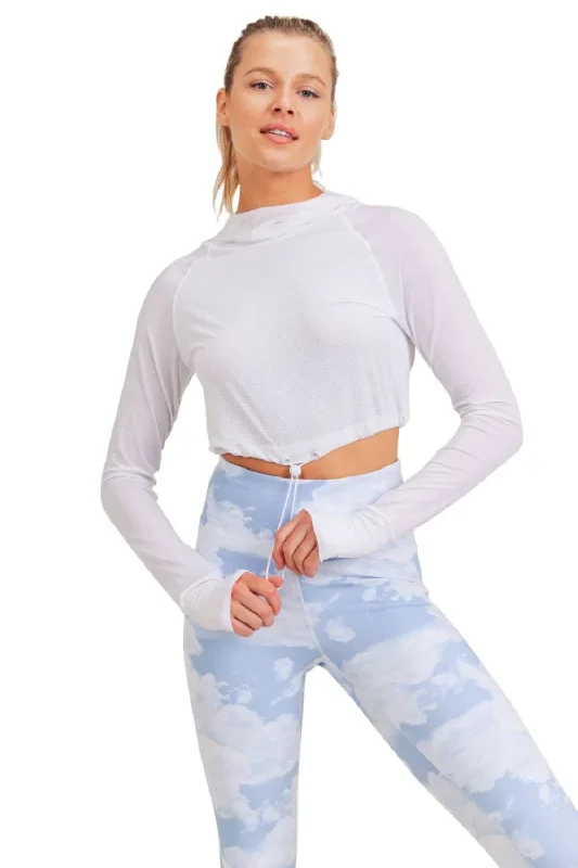 Mono B Crop Active Hoodie AT-A0426