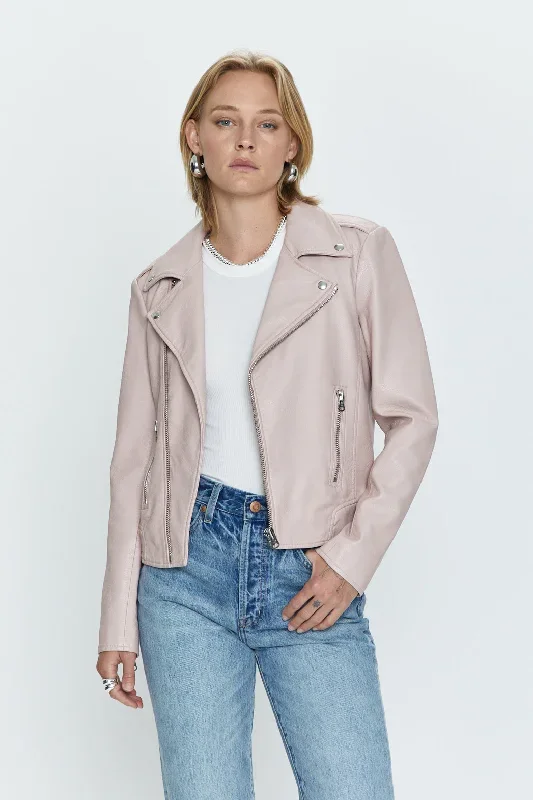 Nicolette Mod Moto Jacket - Mellow Rose