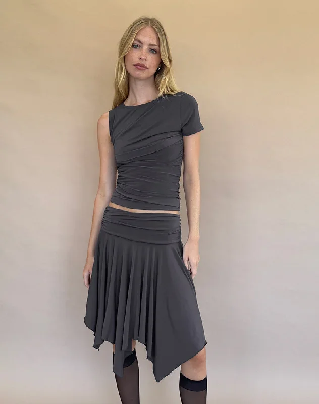 norali-waterfall-midi-skirt-grey