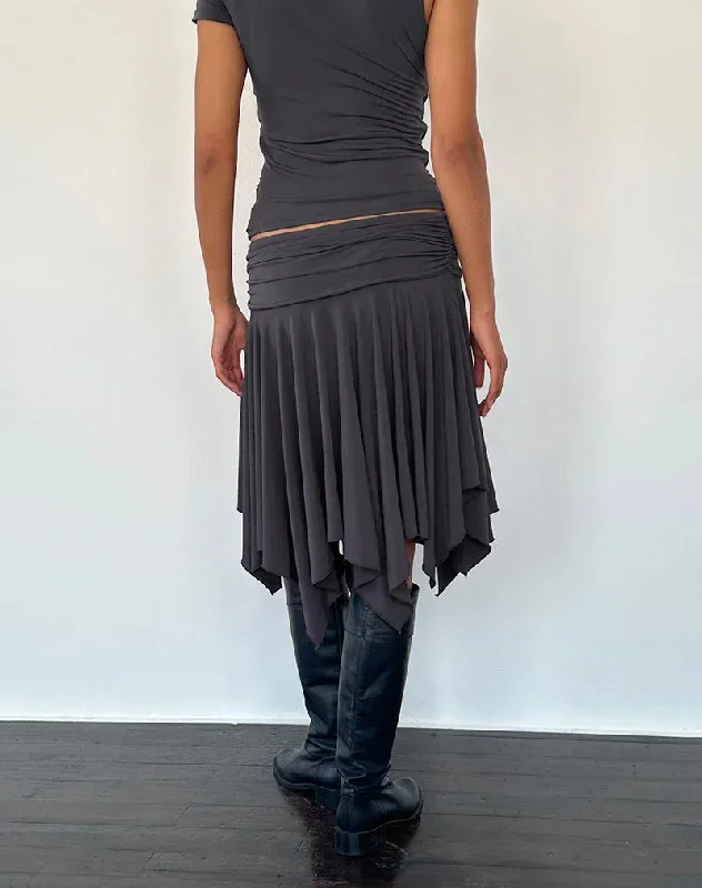 norali-waterfall-midi-skirt-grey