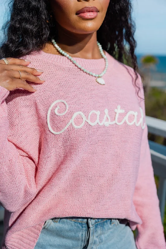 off-to-the-beach-pink-coastal-script-sweater