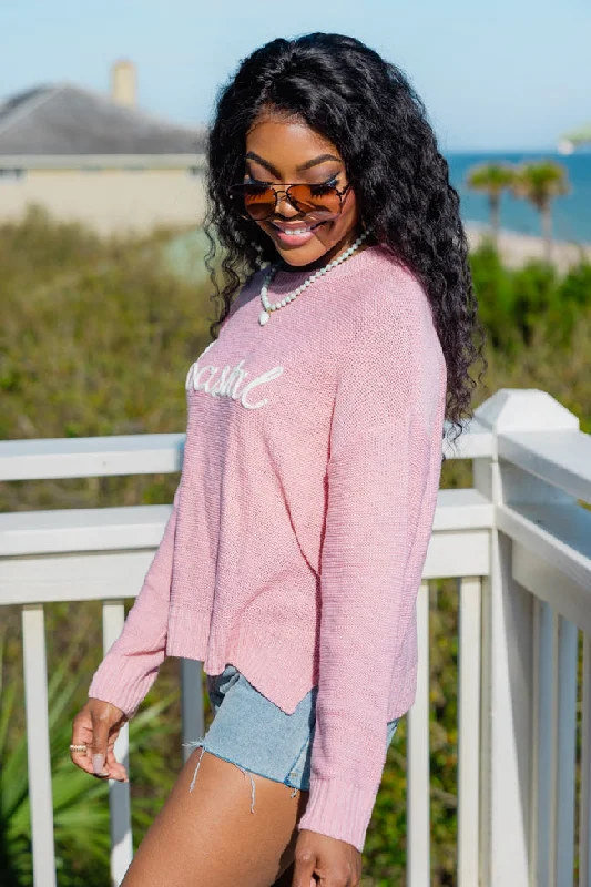 off-to-the-beach-pink-coastal-script-sweater