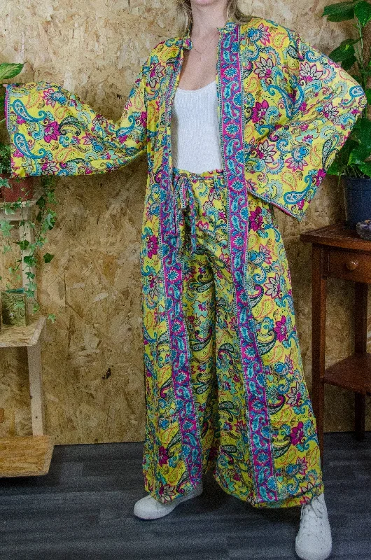 Pineapple Paradise Long Kimono