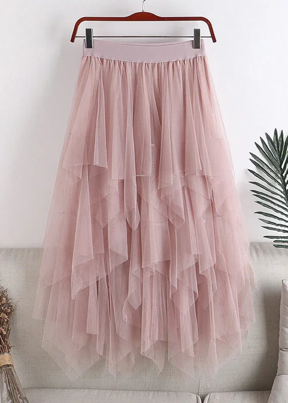 plus-size-grey-asymmetrical-design-tulle-skirt-summer